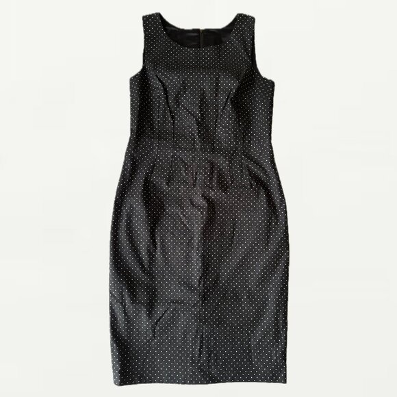 NEW: Dolce Gabbana Polka Dot Stretch Dress - Picture 1 of 3